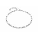 Pulsera plata y circonitas - LAD4837BR