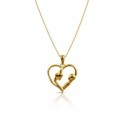 Colgante corazón plata - MAMA33CL-D