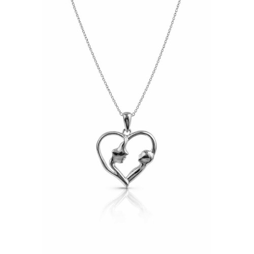 Colgante corazón plata - MAMA33CL