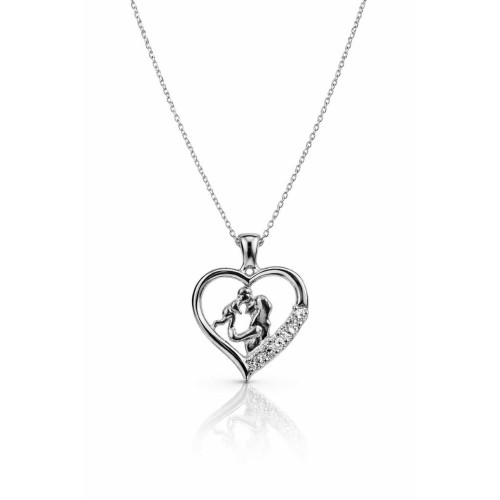 Colgante corazón plata - MAMA32CL