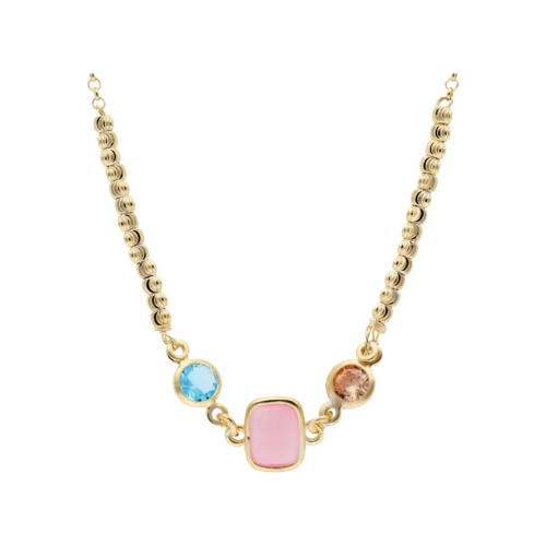 Collar plata y circonitas - LAF6601CL-D