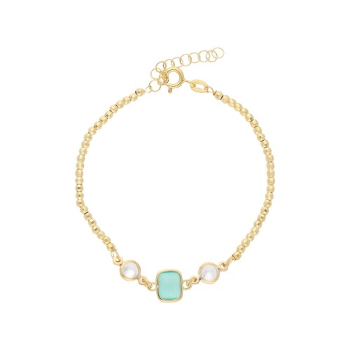 Pulsera plata y circonitas - LAF6604BR-D