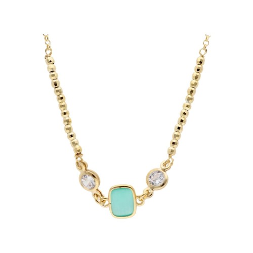 Collar plata y circonitas - LAF6604CL-D