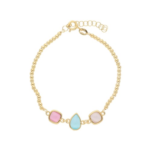 Pulsera plata y circonitas - LAF6605BR-D