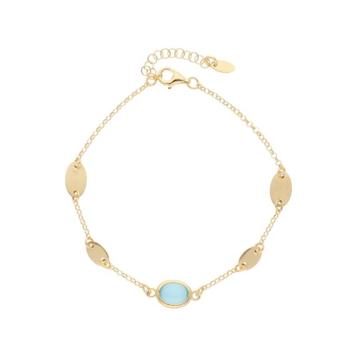 Pulsera plata y circonitas - LAF6610BR-D