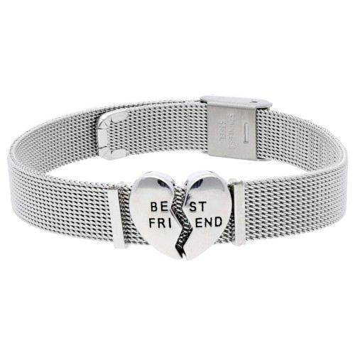 Pulsera acero y corazón aloy - LM34BR