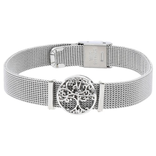 Pulsera acero y árbol vida aloy - LM62BR