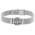 Pulsera acero y árbol vida aloy - LM62BR