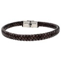 Pulsera piel y acero - 87BR053