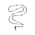 Rosario acero y ojo de tigre 4mm - RB185CL-4OT