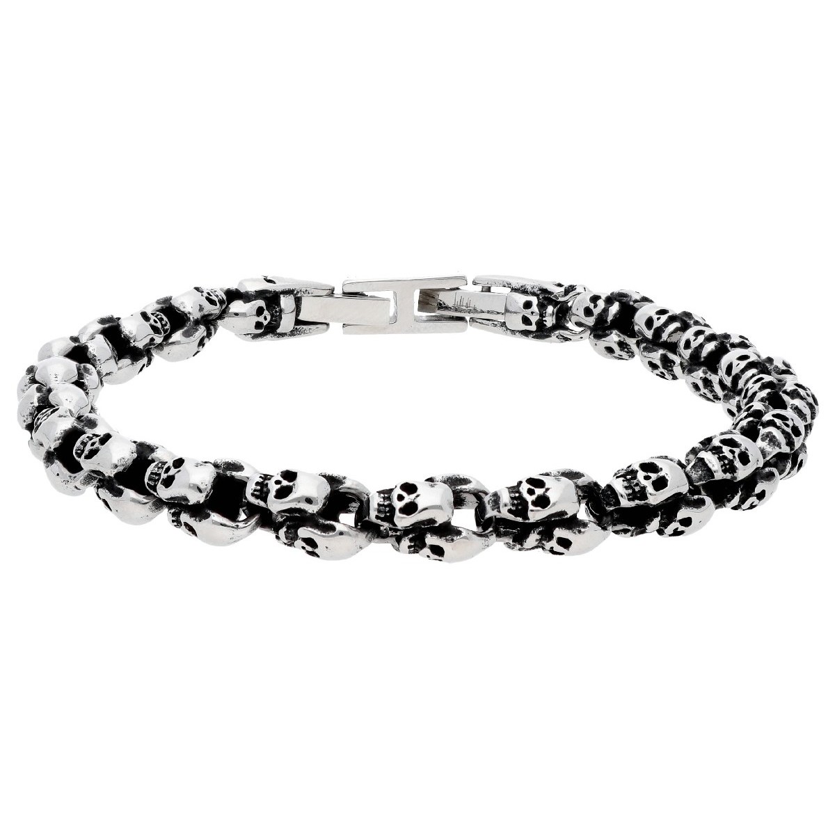 Pulsera acero calaveras - RB335