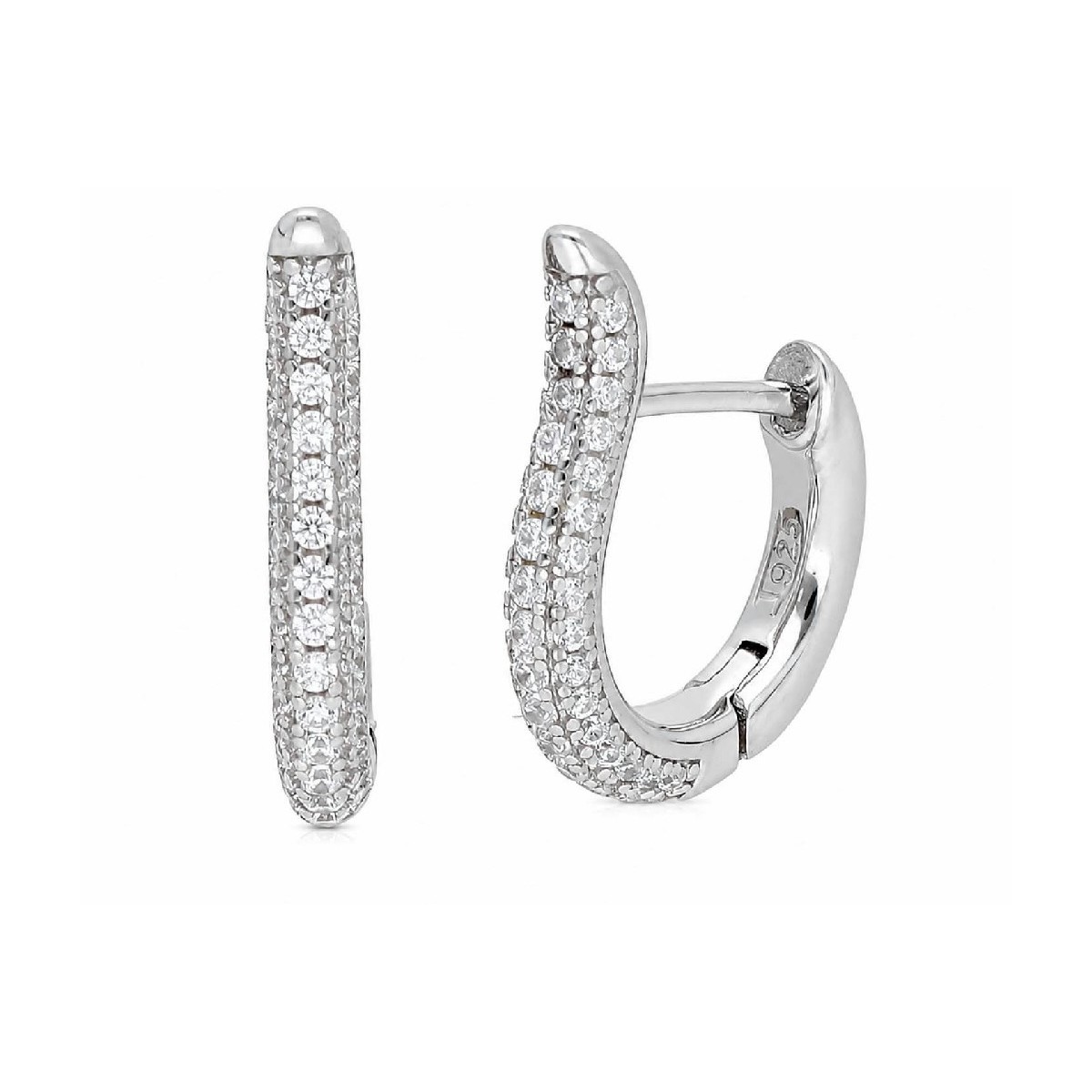 Pendientes plata y circonitas - LAD4853A