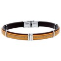 Pulsera piel y acero - 84BA1584-1