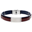 Pulsera piel y acero - 84BA1591