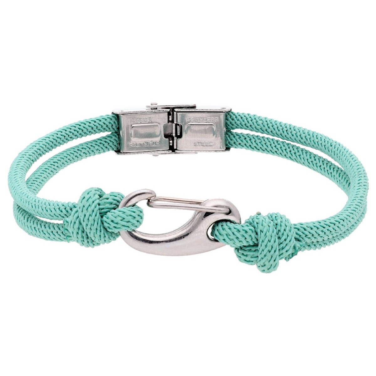 Pulsera acero y cuerda náutika - NTKCB02-7