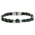Pulsera cuerda náutika y acero - NTK076BR-M