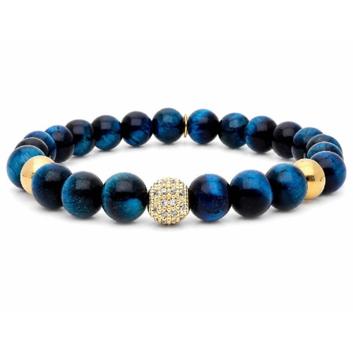 Pulsera acero, alloy, circonitas y PN - SHA049-A
