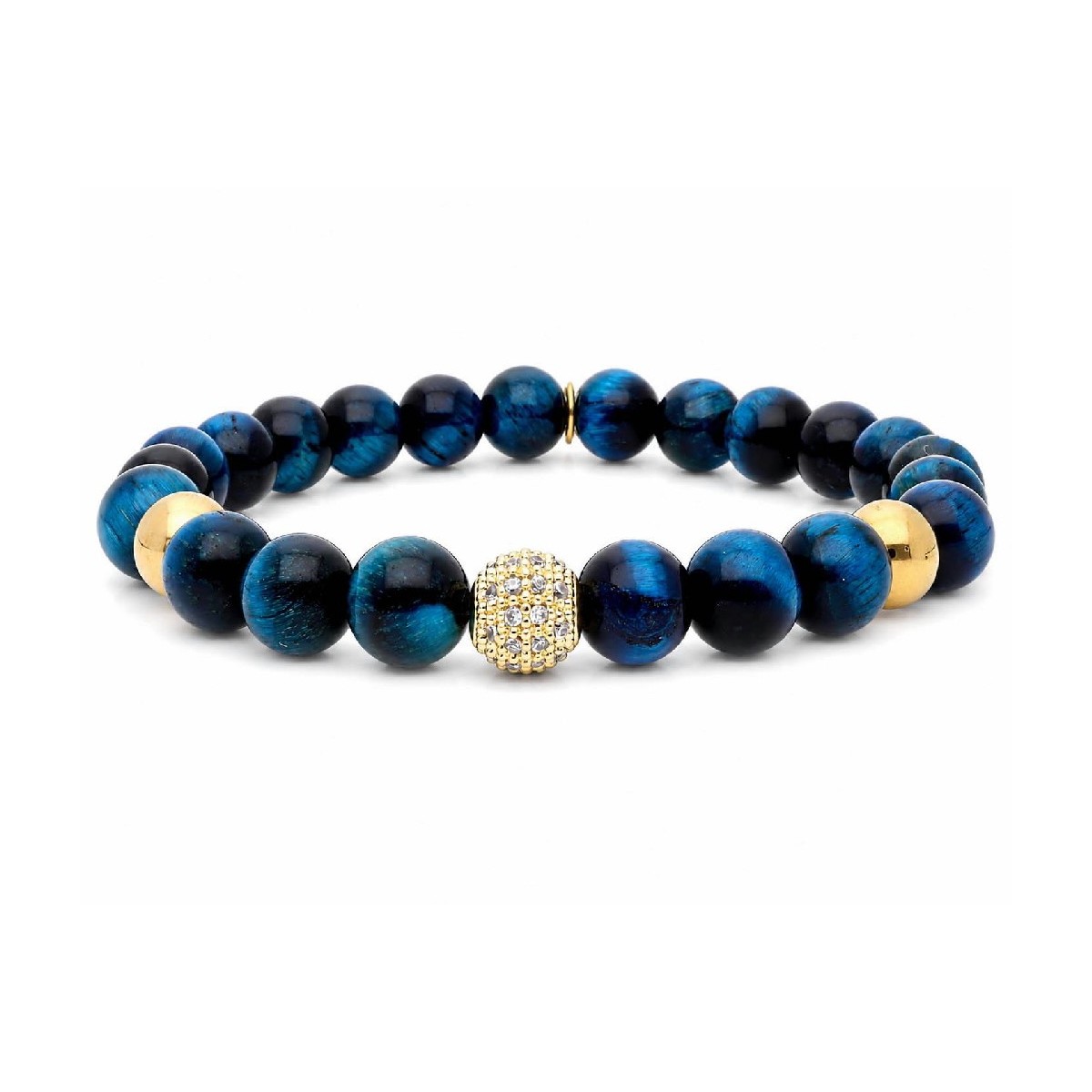 Pulsera acero, alloy, circonitas y PN - SHA049-A