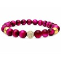 Pulsera acero, alloy, circonitas y PN - SHA049-R