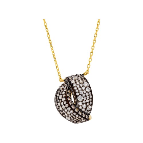 Colgante aleación con baño de oro 18K - AKM003CL-D