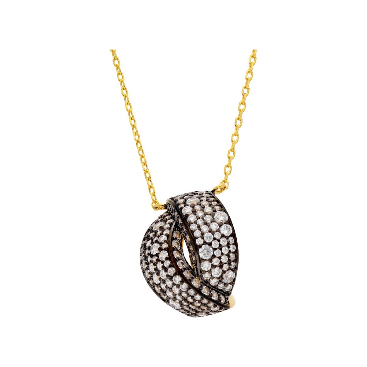 Colgante aleación con baño de oro 18K - AKM003CL-D
