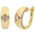 Pendientes aleación con baño de oro 18K - AKM017A-D