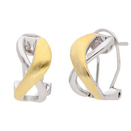 Pendientes aleación con baño de oro 18K - AKM023A