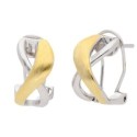 Pendientes aleación con baño de oro 18K - AKM023A