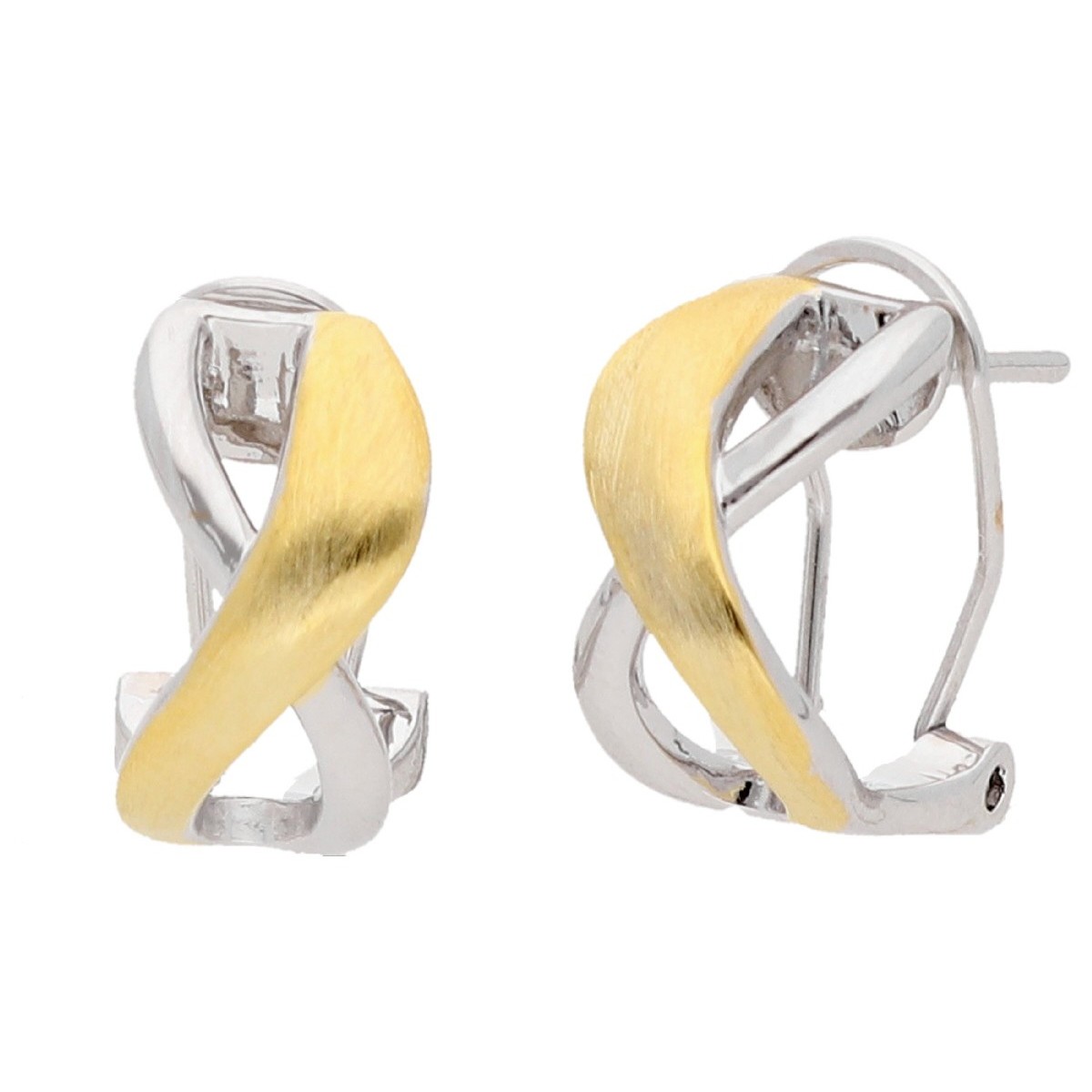 Pendientes aleación con baño de oro 18K - AKM023A