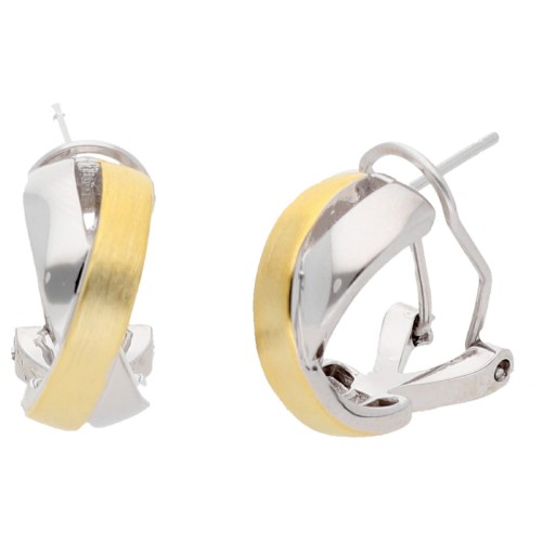 Pendientes aleación con baño de oro 18K - AKM024A