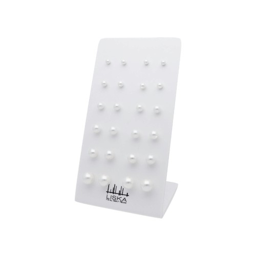 Pack 12 pendientes plata y perlas - LAD4833PACK