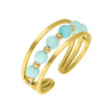 Rings with natural stones